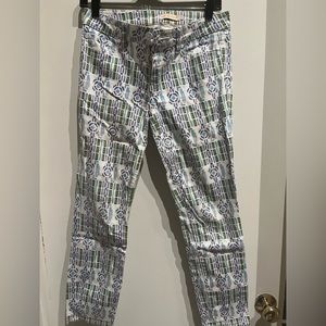 Tory Burch s26 printed denim jeans